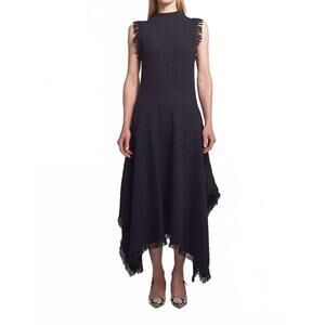 NEW ELEVEN SIX hanna sweater knit sleeveless dress in black